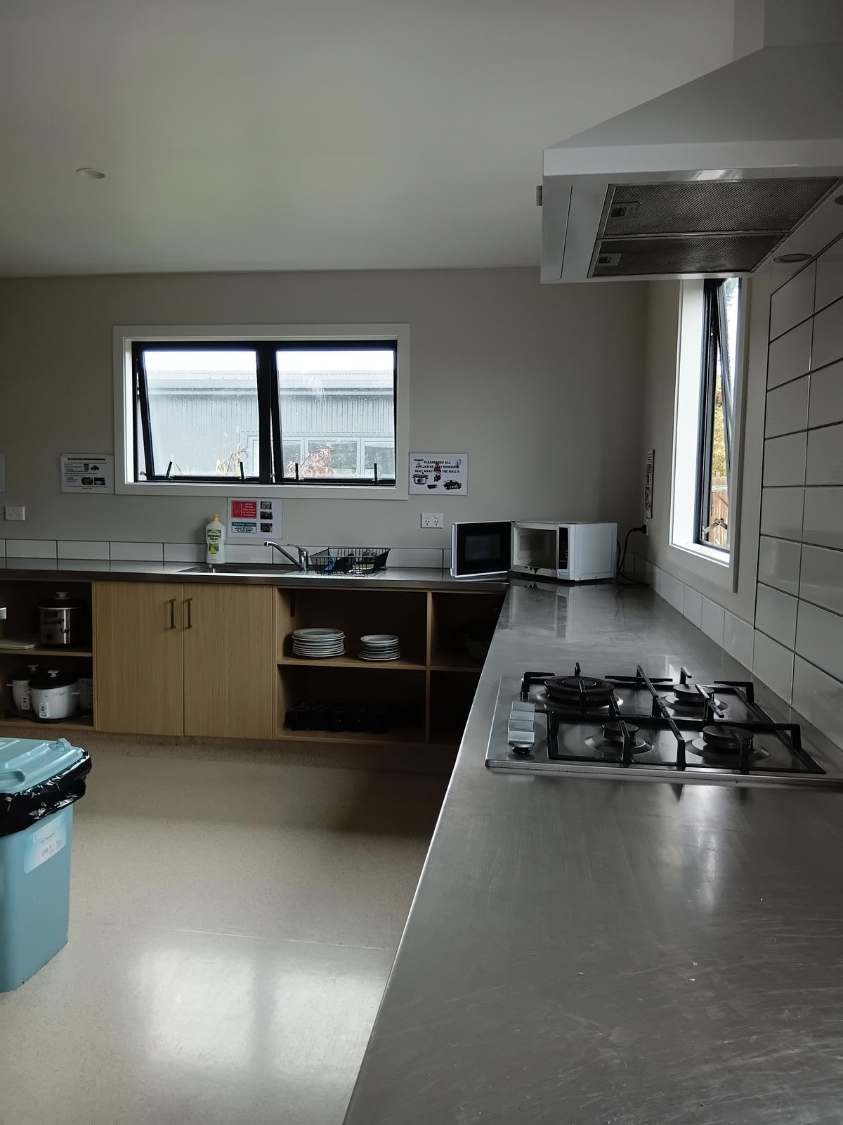 Fully equipped accommodation kitchen