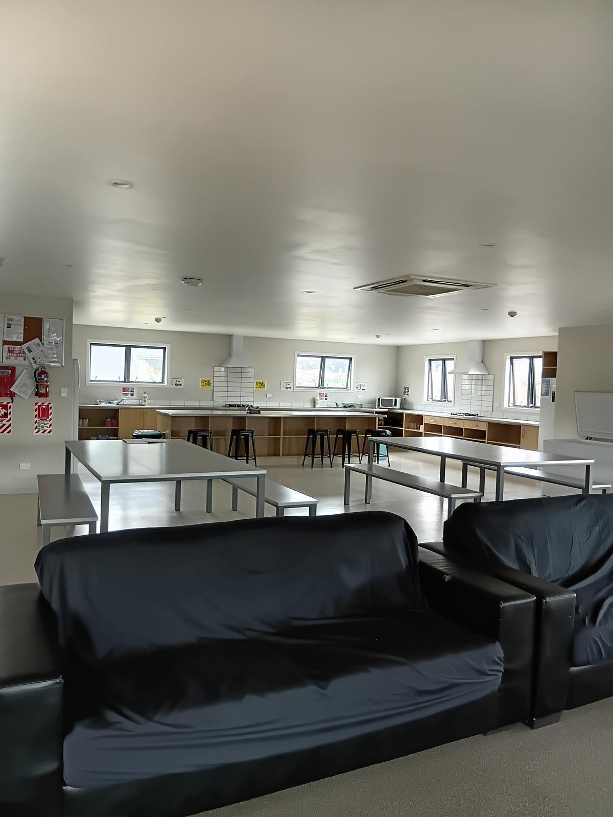 Comfortable lounge and kitchen area